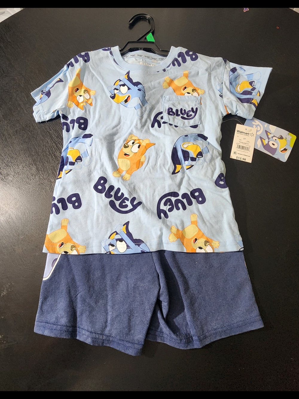 Blue 'Bluey' Short Sleeve Pajama Set for Kids